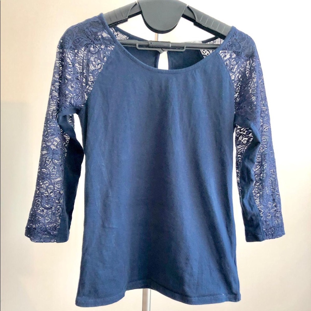 Dark Blue Papaya top